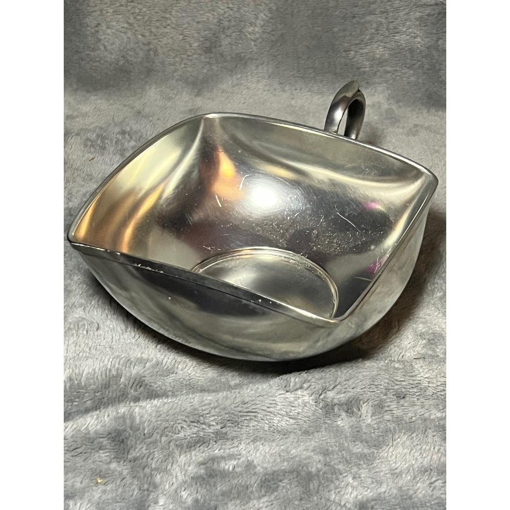 Vintage Krome Kraft Silverplate Nut Dish Handle Jacobsons Box 5in 1983 Gift MCM